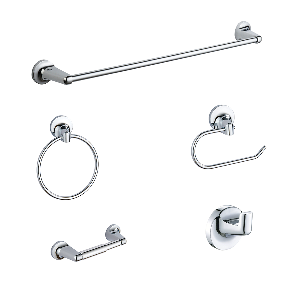 KDKIT018-Bathroom Accessories Set Zinc Alloy+Stainless Steel 