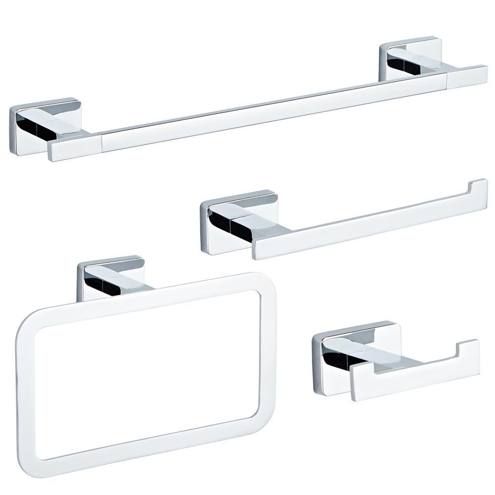 KDKIT024-Bathroom Hardware Set Zinc Alloy+Stainless Steel 