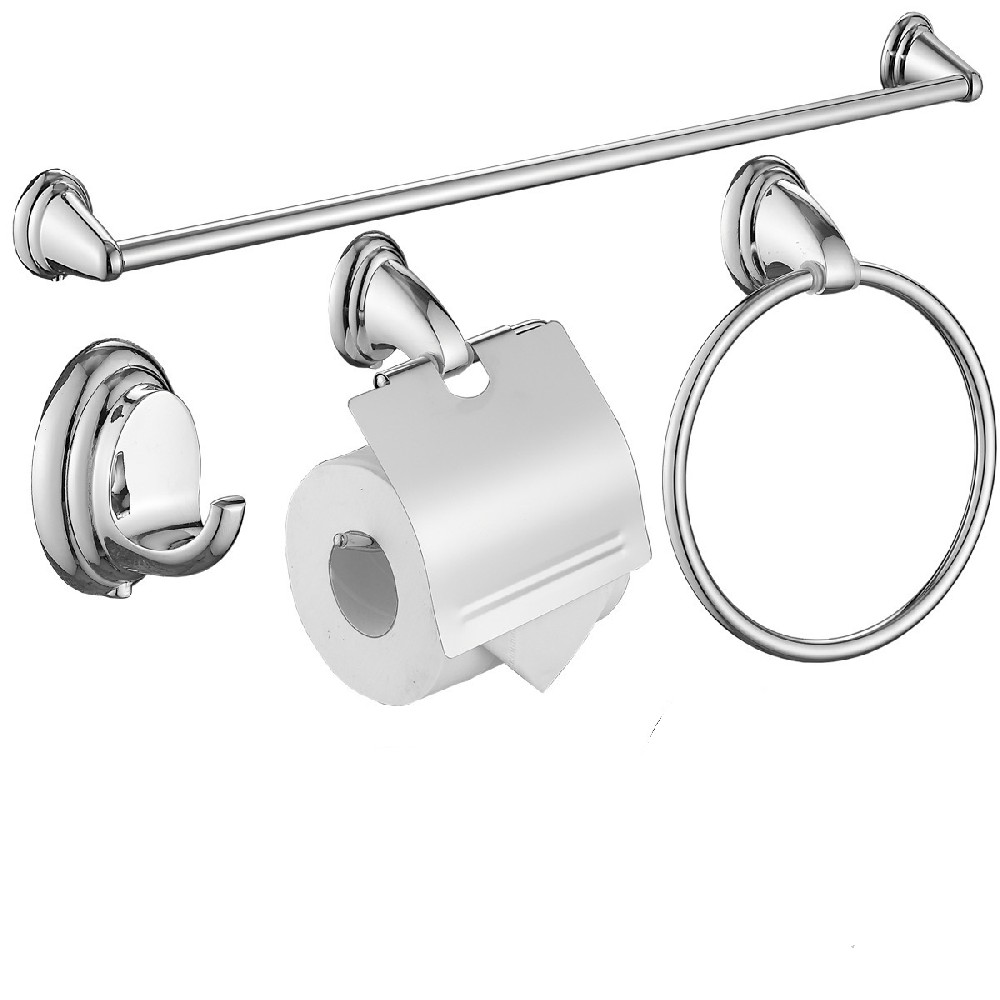 KDKIT025-Bathroom Hardware Set Zinc Alloy+Stainless Steel 