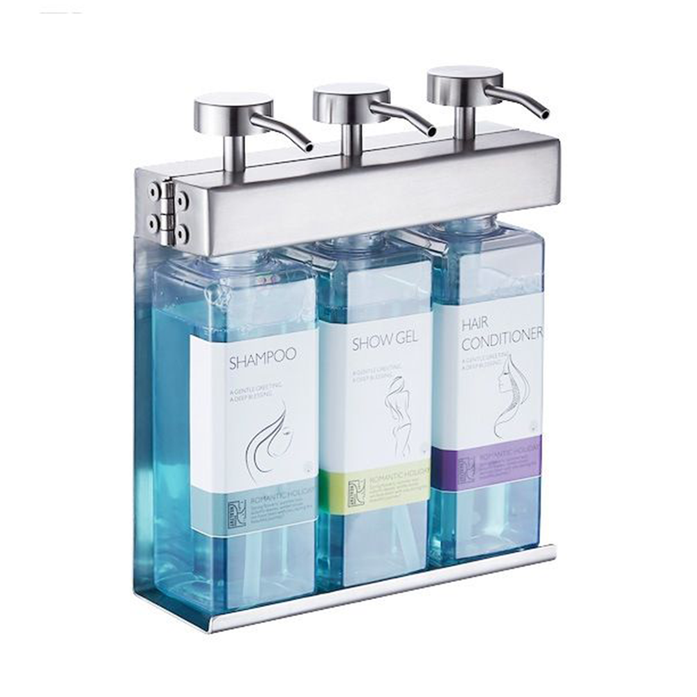 KDSD101-3 in 1 Liquid Soap Dispensers with Lock for Hotel 10OZ 304 Stainless Steel 