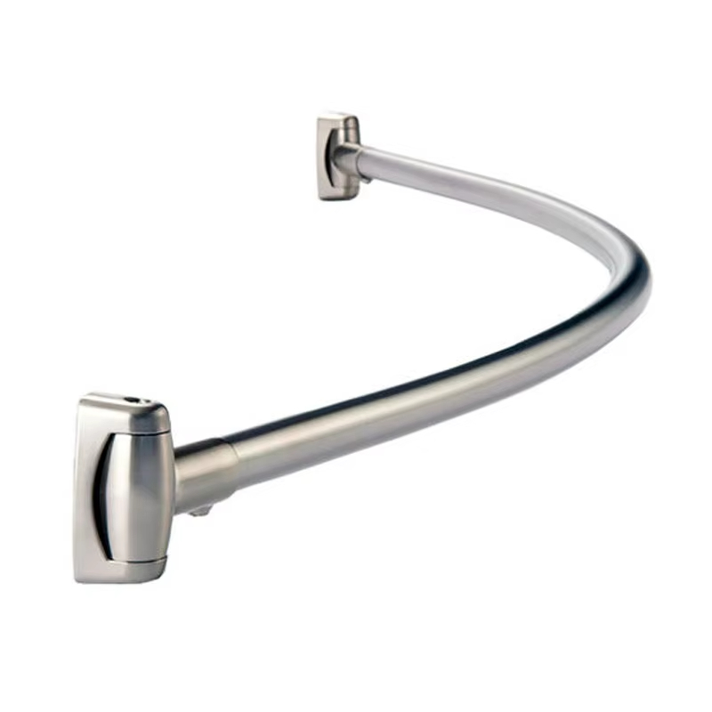 KDSR101 – Adjustable Curved Shower Curtain Rod – Fits 43-72 Inches, Ideal for Builders