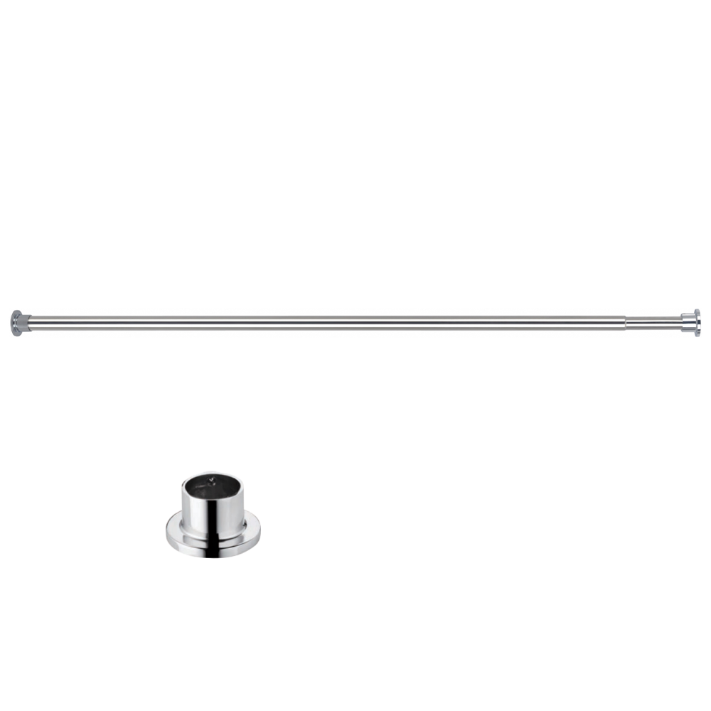 KDSR102 – Adjustable Straight Shower Curtain Rod – 43-78 Inches, Stainless Steel 