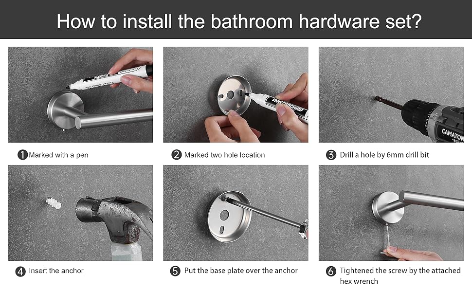 Kordex Bathroom Hardware Installation Guide
