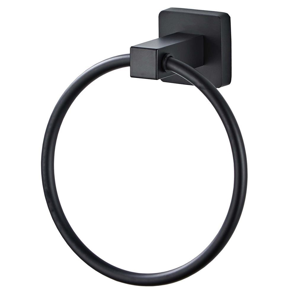 KDTR105 – Towel Ring with Square Base – 304 Stainless Steel 