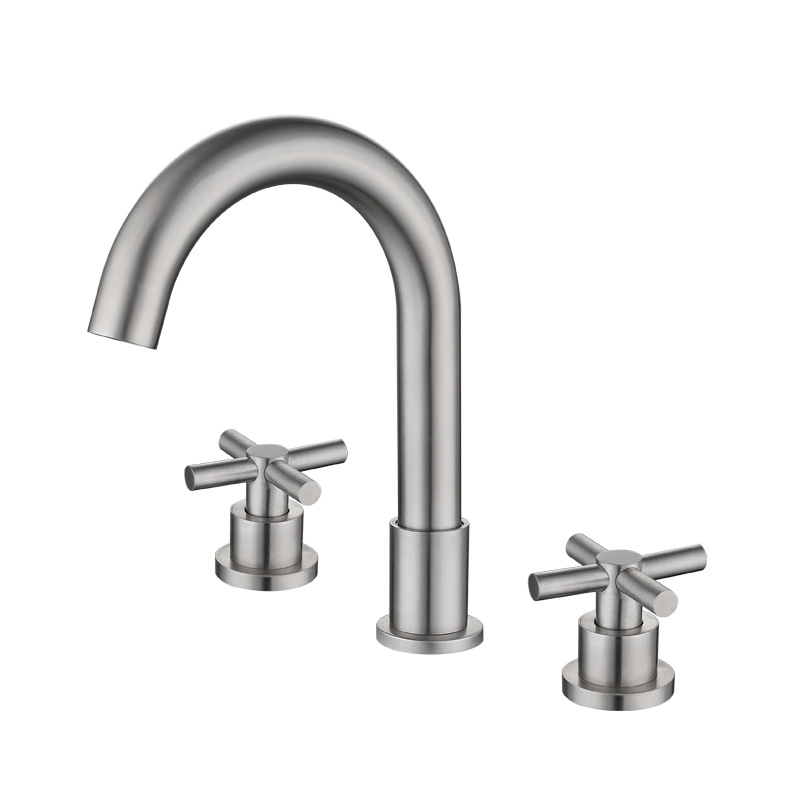 KDFT106 – Dual-Handle Bathroom Faucet – 304 Stainless Steel