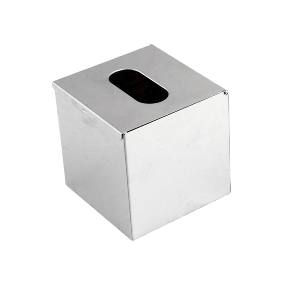 KDTBOX001 – Stainless Steel Tissue Box – Custom Logo Available